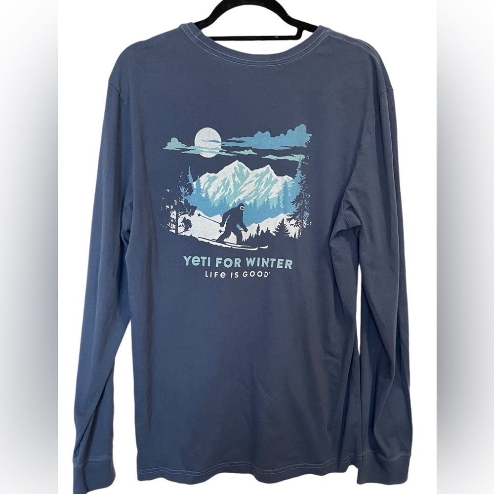 LIFE IS GOOD Yeti For Winter Tee Man’s‎ Size M